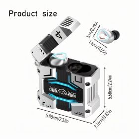 True Wireless Earbuds With ENC, Bluetooth 5.3, IPX7 Waterproof, 120 Hours Long Battery Life With Built-in Mic, Compatible With IOS & Android Devices S