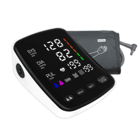 PSU82RH  Blood pressure meter measure blood pressure heart rate pulse upper arm electronic blood pressure monitor LCD cuff 22 * 42cm off 180 seco
