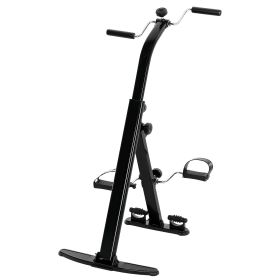 Soozier Seated Pedal Exerciser, Foldable Leg Exercise Bike with LCD Monitor for Seniors Elderly Rehabilitation Recovery Therapy