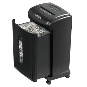 Large Capacity Heavy Duty Document Shredder 19-Sheet Cross-Cut Paper/Credit Card Shredder with 7.93 Gallon Pullout Wastebasket & 4 Castor