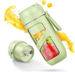 Portable Blender, Strong Cutting Power with 10-Blade,Type-C Rechargeable,Vacuum Personal Size Mini Blender for Shakes and Smoothies, BPA free