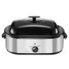 Roaster Oven, 20QT Electric Roasting Pan, 150-450 F Adjustable Temperature Fast-Cooking Turkey Roaster, Turkey Oven with Self-Basting Lid