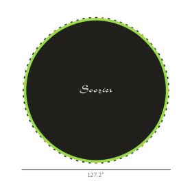 Trampoline Replacement Mat, Fits Trampoline W 72 V-Hooks &  Springs Spring & Frame Not Included  Green