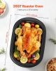 Roaster Oven, 26QT Electric Roasting Pan, 150-450 F Adjustable Temp Fast-Cooking Turkey Roaster with Cool-Touch Handle, Visible Self-Basting Lid