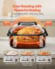 Roaster Oven, 26QT Electric Roasting Pan, 150-450 F Adjustable Temp Fast-Cooking Turkey Roaster with Cool-Touch Handle, Visible Self-Basting Lid