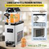 Commercial Slushy Machine, 6L/1.6 Gallons 25 Cups Single-Bowl, 300W 110V, Stainless Steel Margarita Smoothie Frozen Drink Maker