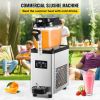 Commercial Slushy Machine, 6L/1.6 Gallons 25 Cups Single-Bowl, 300W 110V, Stainless Steel Margarita Smoothie Frozen Drink Maker