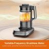 Joydeem Soymilk Maker Machine, Heated Blender with Grind Cup, Low Noise Variable Frequency Brushless Motor, 1.75L Capacity, Black, JD-B1Pro