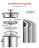 VEVOR French Press Coffee Maker, 34 Ounce 1 Liter Stainless Steel Coffee Press Tea Maker with Filter