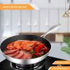 SOGA 24cm Stainless Steel Fry Pan – Durable Non-Stick Induction Compatible Frying Pan Skillet for Everyday Home Cooking and Professional Kitchen Use