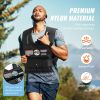 VEVOR Adjustable Weighted Vest, 35lb Weight Vest with Iron Weights, Shoulder Pad, and Reflective Stripe, Body Weight Vest Exercise Set for Men Women