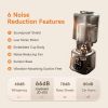 Joydeem JD-J03 Cooking Blender with Soundproof Shield, Hot Cold Blender for Filter-free Soy Milk & Juice, 8-Speed and Temperature Control, 12H Preset