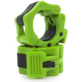 Olympic Barbell Clamp Collars  Lime