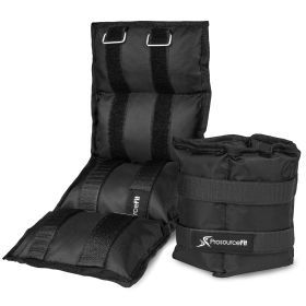 Ankle Weights 5 lb  Set of 2  Black