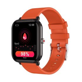 Applicable To Android Smart Watch Huaqiang Blood Pressure Measurement Heart Rate Blood Oxygen Exercise Bracelet Watch (Color: Red)