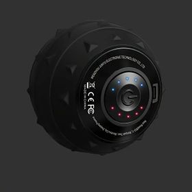 Rechargeable High Intensity Vibration Massage Ball for Muscle and Fitness, Electric Fascia Release for Neck, Back and Feet, USB Charging (Color: Black)