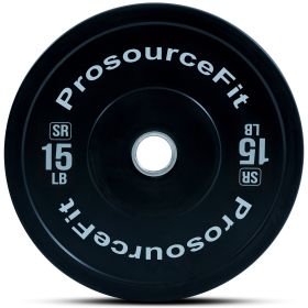 Solid Rubber Bumper Plate (Option: 15 lb)